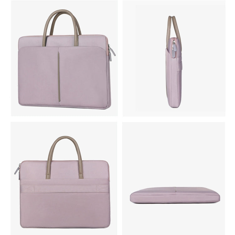 BowLift | 14 -14.6 Inch Oxford Fabric Laptop Bag for Men and Women Briefcase with PU Handle (Gray Green)