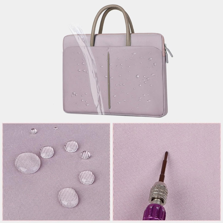 BowLift | 14 -14.6 Inch Oxford Fabric Laptop Bag for Men and Women Briefcase with PU Handle (Gray Green)