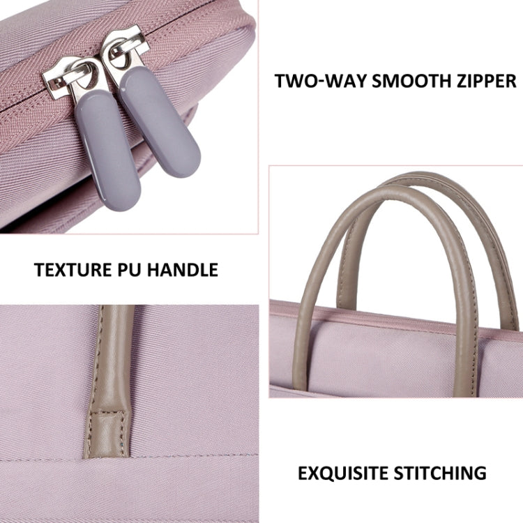 BowLift | 14 -14.6 Inch Oxford Fabric Laptop Bag for Men and Women Briefcase with PU Handle (Gray Green)