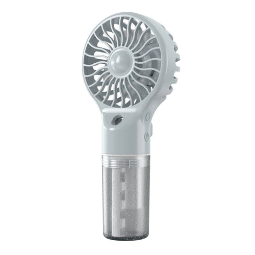 USB Rechargeable Handheld Misting Fan Portable Hydration Electrical Fan(Grey) | Bowlift