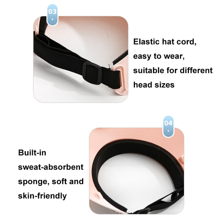 Summer Outdoor Sun Protection Adjustable Rotating Fan Sun Hat(Pink) | Bowlift