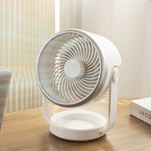 Air Circulating Fan USB Charging Desktop Quiet Fan(White) | Bowlift