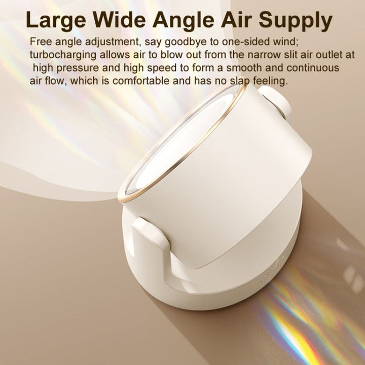 3 In 1 Multifunctional Desktop Fan with LED Light Cosmetic Mirror Rechargeable Oscillating | Bowlift