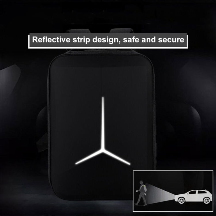 BowLift | 15 Inch Multifunctional Waterproof Business Sports Laptop Backpack with USB Port (Black)