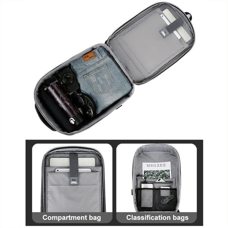 BowLift | 15 Inch Multifunctional Waterproof Business Sports Laptop Backpack with USB Port (Black)