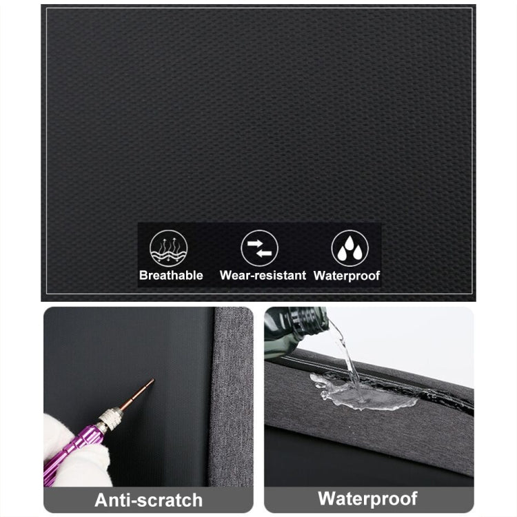 BowLift | 15 Inch Multifunctional Waterproof Business Sports Laptop Backpack with USB Port (Black)