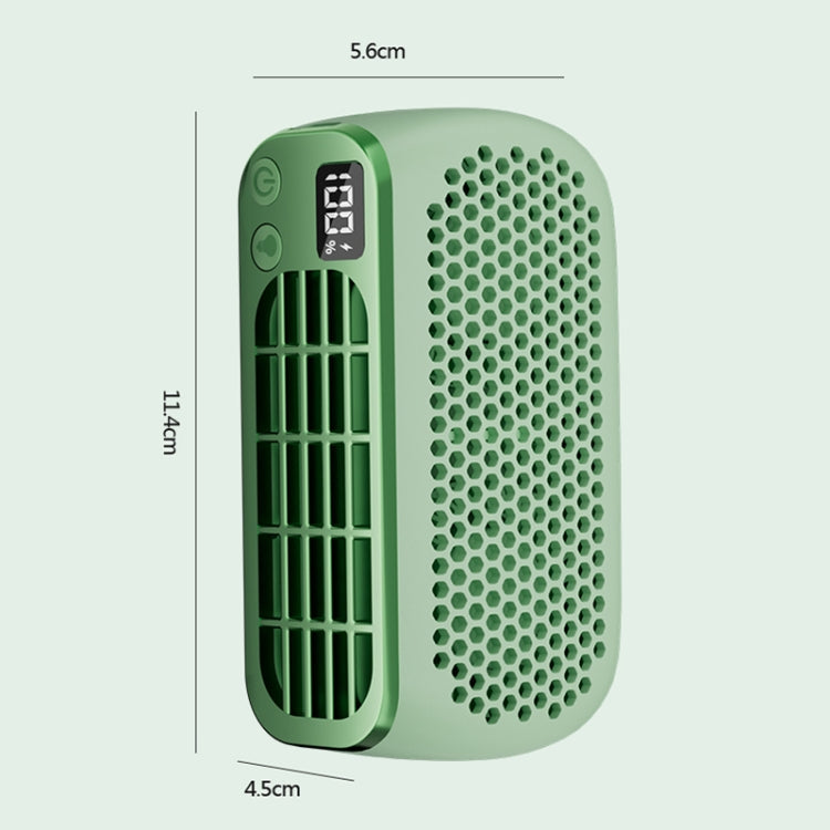 USB Charging Digital Display Portable Bladeless Outdoor Mini Night Light Fan(Pink) | Bowlift