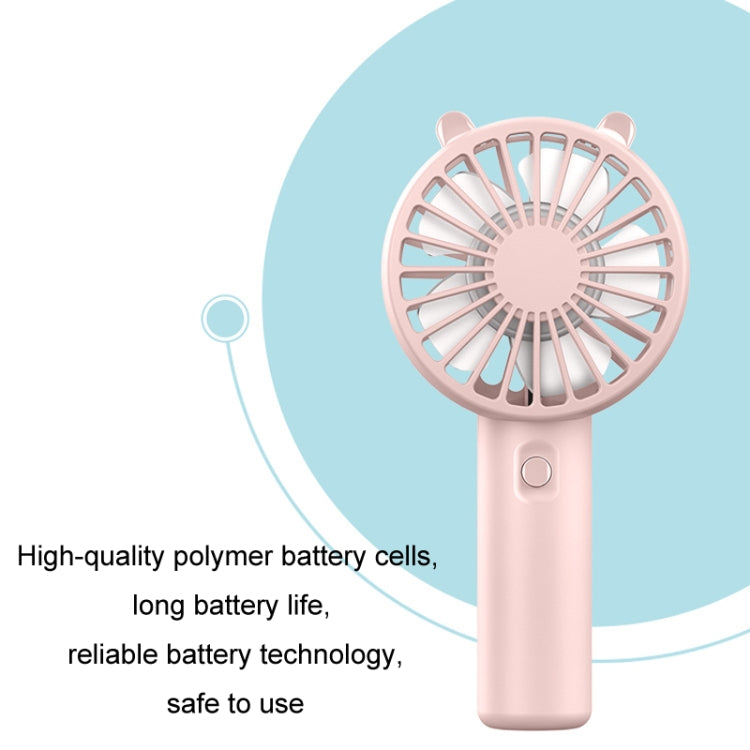 Mini USB Handheld Fan Rechargeable Portable Desktop Phone Holder(Pink) | Bowlift