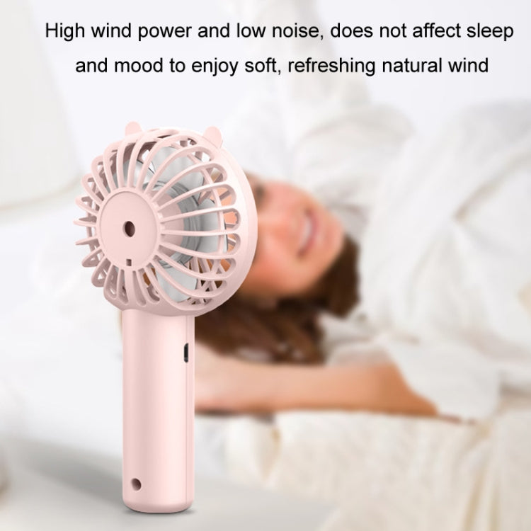 Mini USB Handheld Fan Rechargeable Portable Desktop Phone Holder(Pink) | Bowlift