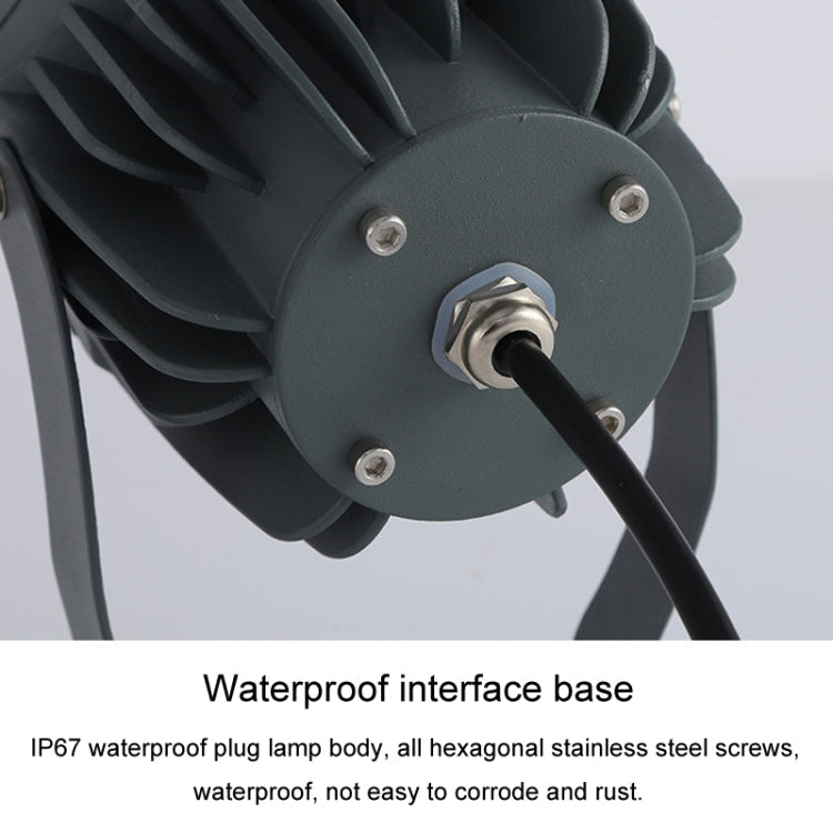 BowLift | LED Floodlight COB Outdoor Waterproof Spotlight Billboard Lamps Garden Lamp, Color: 10W 7 Colors