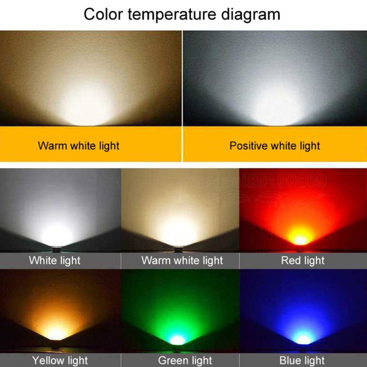 BowLift | LED Floodlight COB Outdoor Waterproof Spotlight Billboard Lights Garden Lamp, Color: 20W 2 Color Choice 1