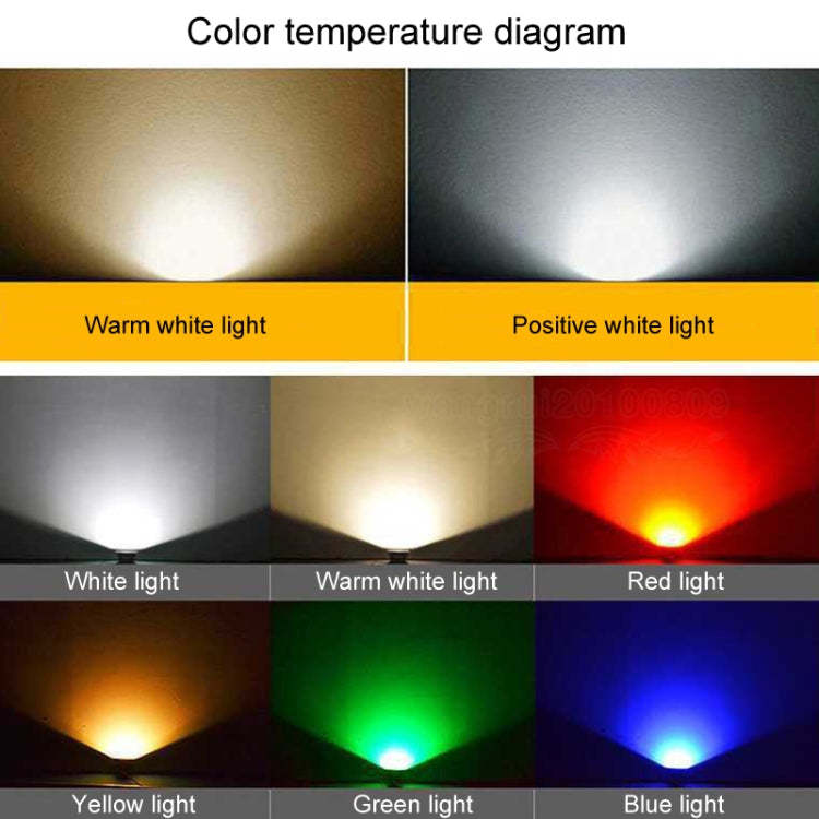 BowLift | LED floodlight COB outdoor waterproof spotlight billboard lights garden lamp, Color: 30W 7 colors