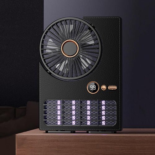 2-in-1 Household Electric Fan Mosquito Killer Lamp LED Digita lDesktop Fan, Color: Plug-in Black | Bowlift
