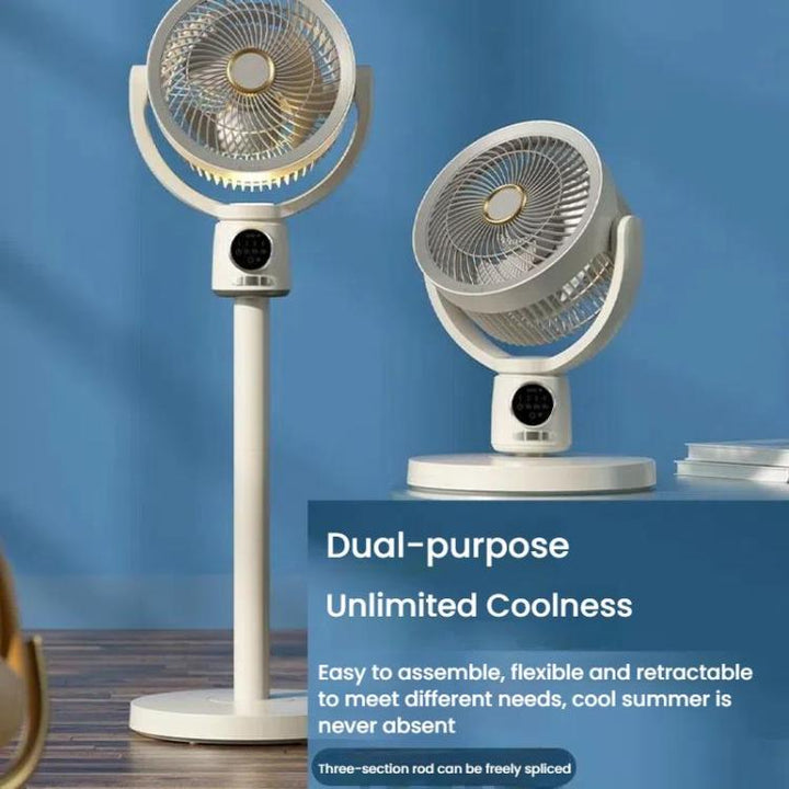 Air Circulation Fan Turbo Light Convection Standing Fan Remote Control Timer Floor Fan, Style: USB Plug | Bowlift