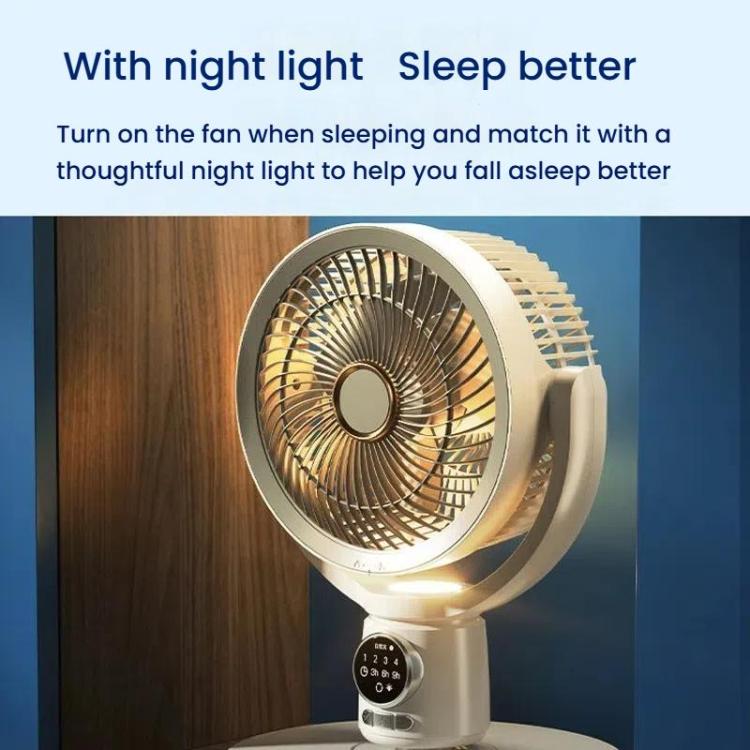 Air Circulation Fan Turbo Light Convection Standing Fan Remote Control Timer Floor Fan, Style: USB Plug | Bowlift
