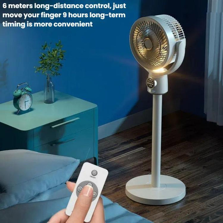Air Circulation Fan Turbo Light Convection Standing Fan Remote Control Timer Floor Fan, Style: USB Plug | Bowlift