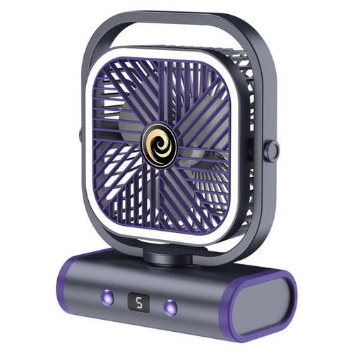 Desktop Mini Office Silent USB Wall-Mounted Fan, Color: Gray Plug-in | Bowlift
