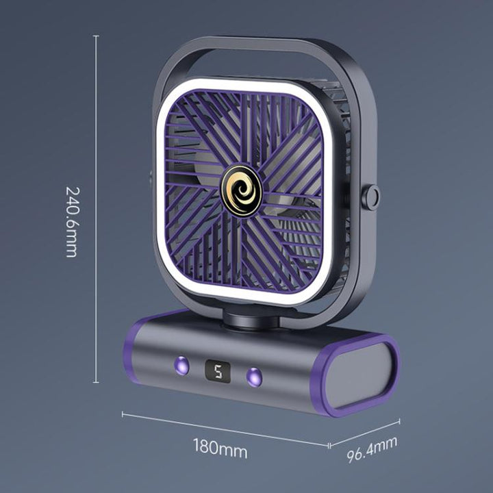 Desktop Mini Office Silent USB Wall-Mounted Fan, Color: Gray Plug-in | Bowlift