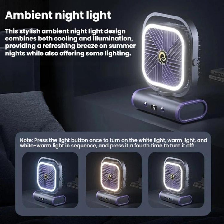Desktop Mini Office Silent USB Wall-Mounted Fan, Color: Gray Plug-in | Bowlift
