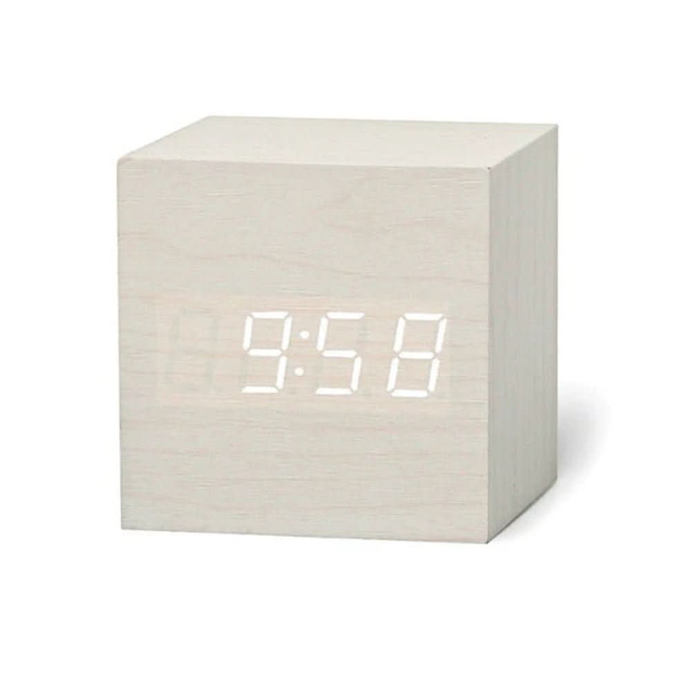 BowLift | LED Digital Alarm Clock – Compact Cube with Time, Date & Temperature Display