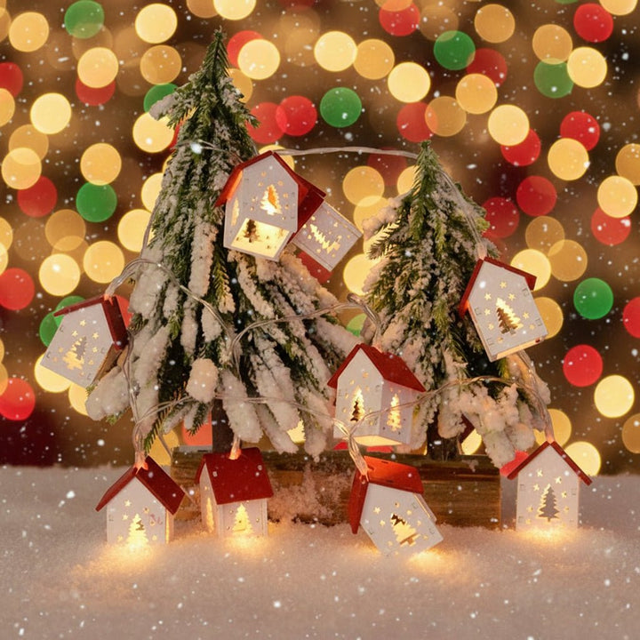 BowLift | Wooden LED House Light with Warm White Light for Festive Accents