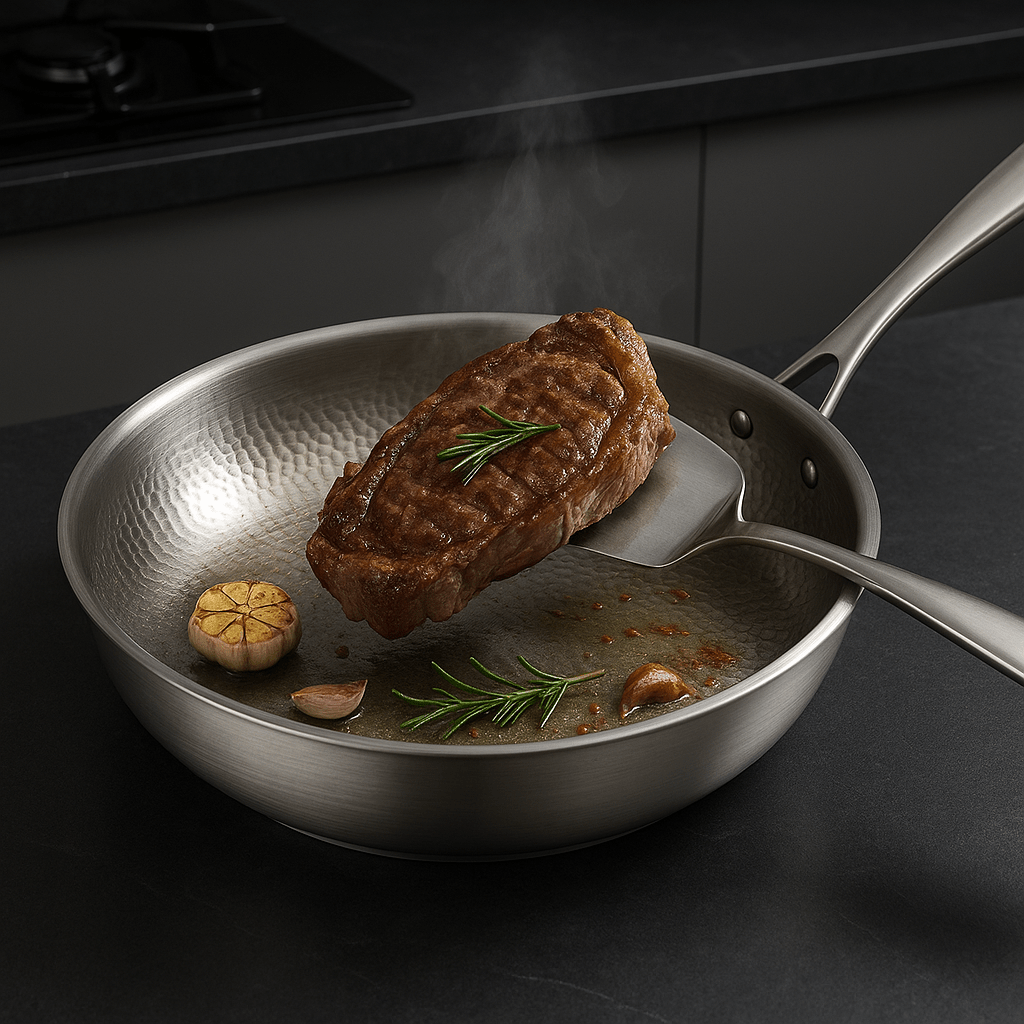 BowLift | PREMIUM PAN - High-quality titanium pan without coating for all hob types