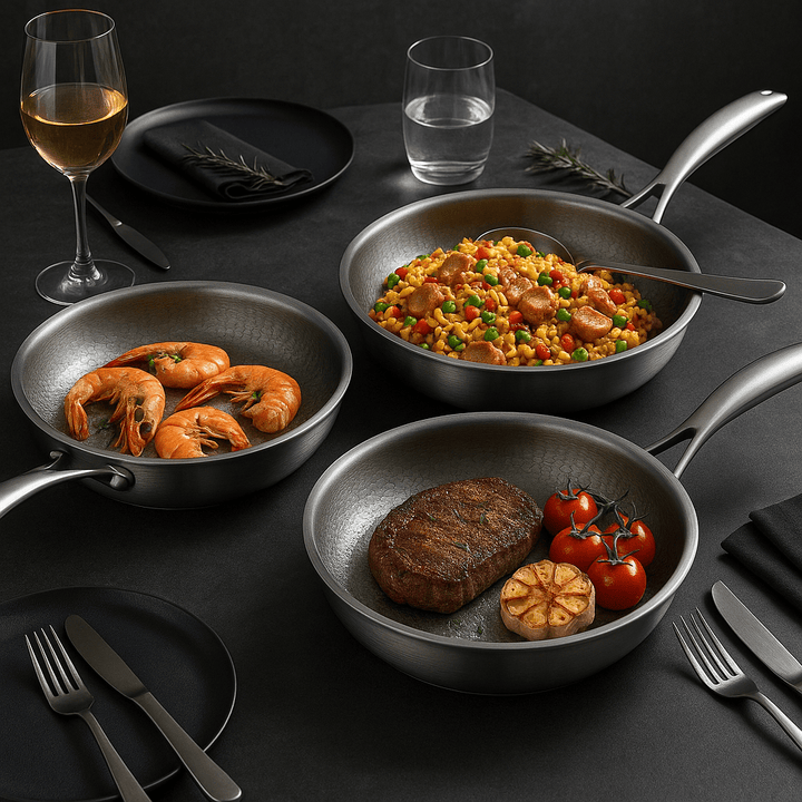 BowLift | PREMIUM PAN - High-quality titanium pan without coating for all hob types