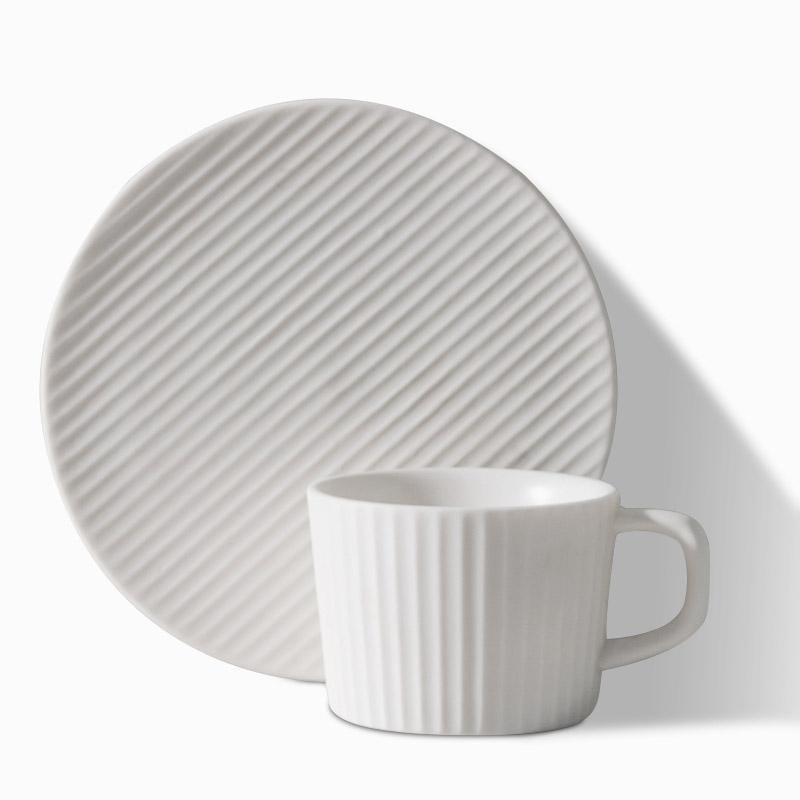 ElegantSips – Stoneware Coffee Mug Set with Spoon Bowlift