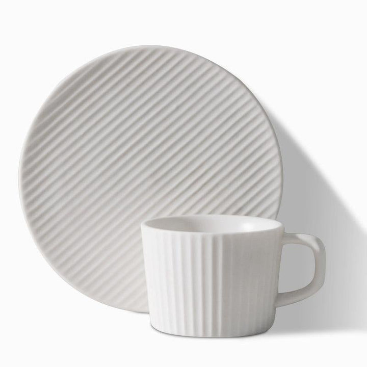 ElegantSips – Stoneware Coffee Mug Set with Spoon Bowlift