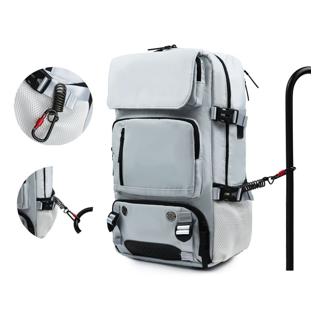 BowLift | Travel backpack with USB connection, shoe compartment & anti-theft compartment