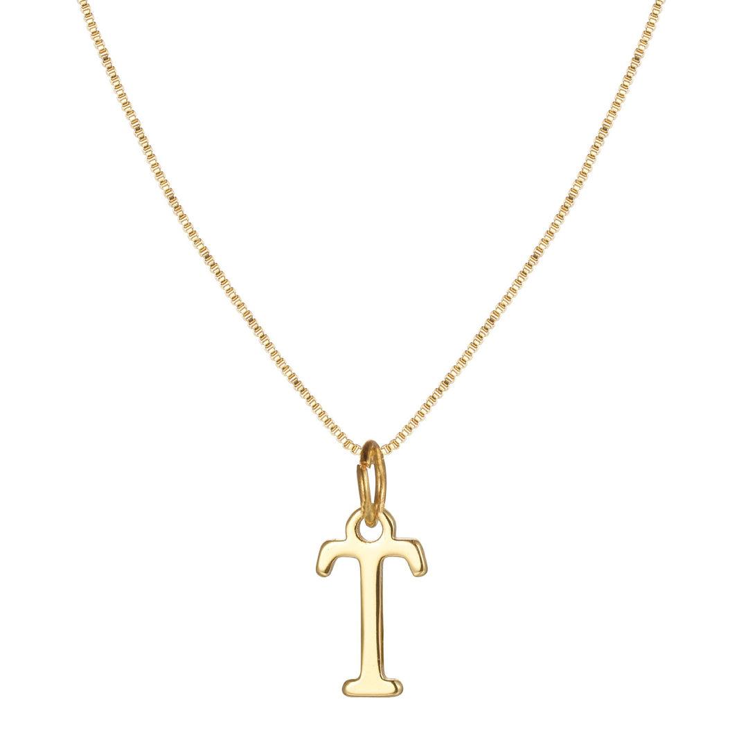 BowLift | 14k Minimal Serif Initial Necklace