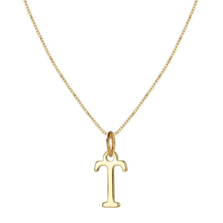 BowLift | 14k Minimal Serif Initial Necklace
