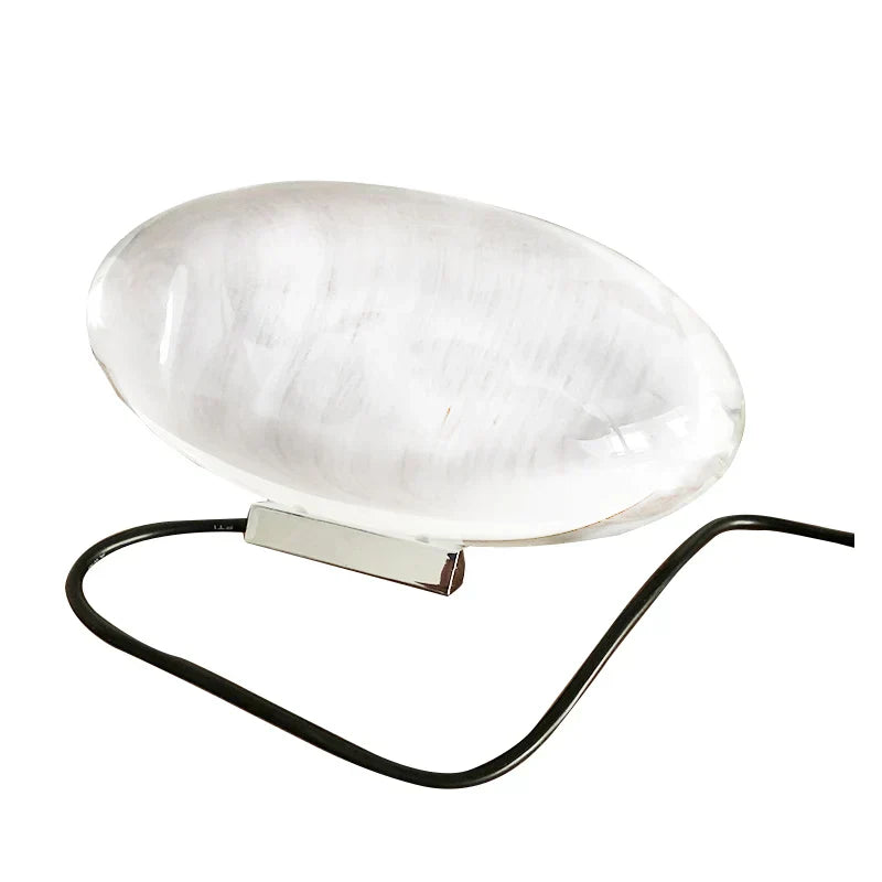 BowLift | Crystal LED Table Lamp "Eye of the Sky" – Italian Designer Nightstand Projector Lamp for Living and Bedroom Decoration