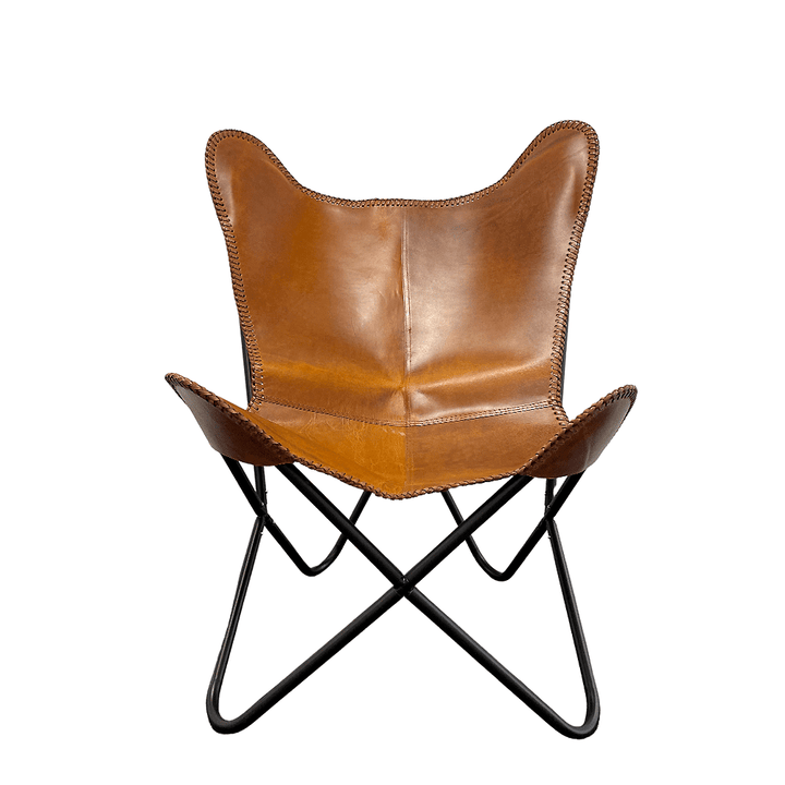 Bat chair made of real leather (available in different colors) | Bowlift