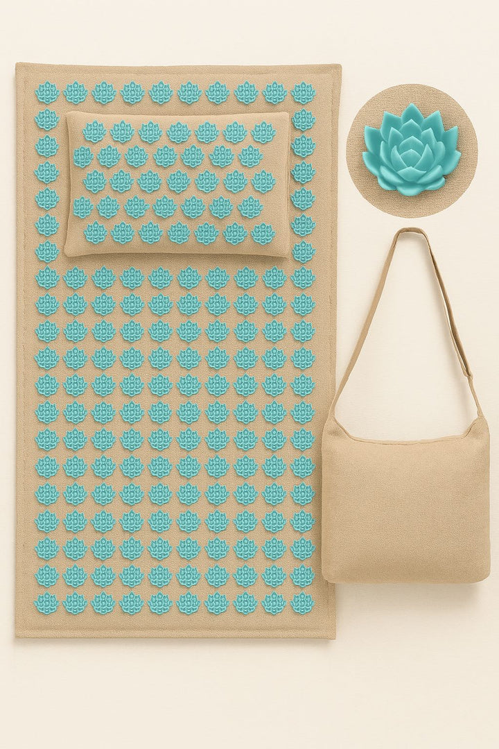 BowLift | Acupressure mat with Pillow and 5500 Pressure Points – The Florapress Relaxation Set