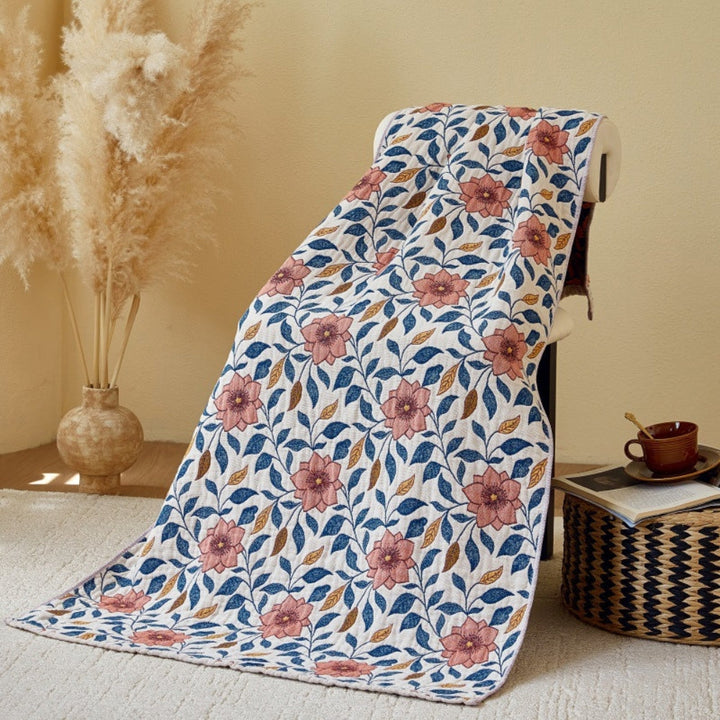 BowLift | Tavira Floral Leaf Cotton Bath Towel