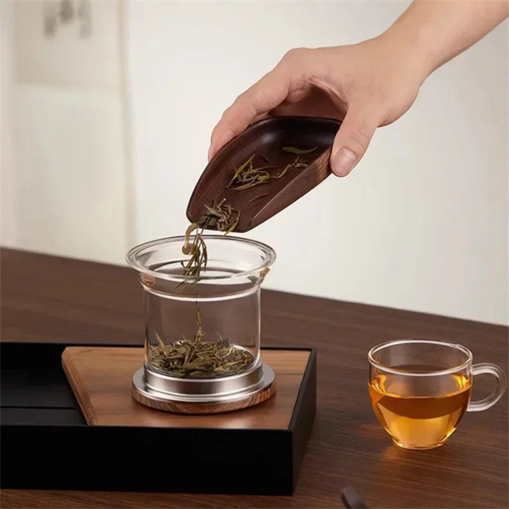 BowLift | Clarity Glass Teapot with Built-in Infuser – Heat-Resistant Tea Brewer for Loose Leaf Teas