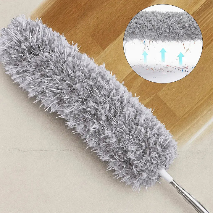 BowLift | Telescopic Microfiber Dust Cloth – Washable & with Electrostatic Effect