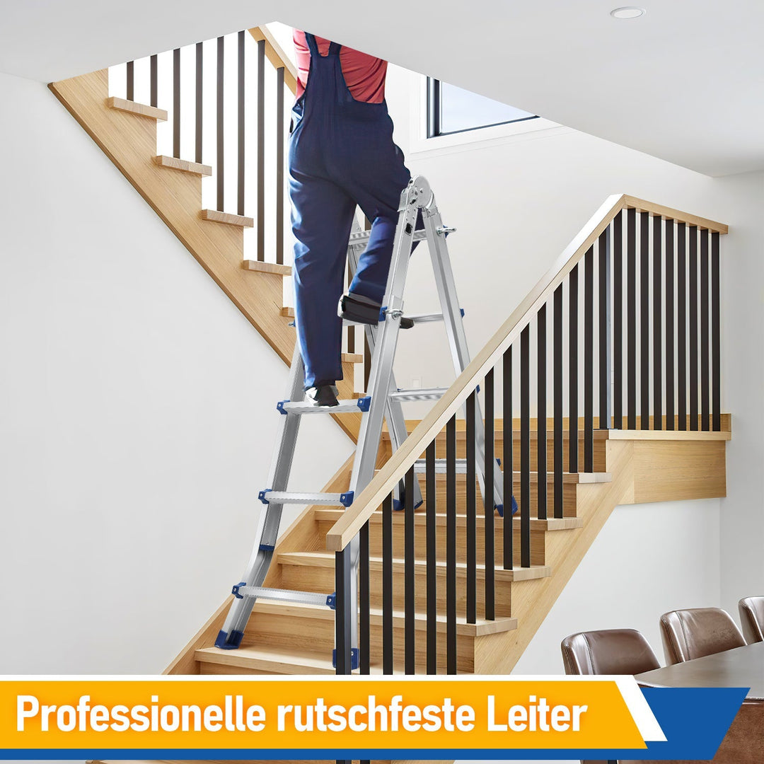 Telescopic ladder Multifunctional ladder 3 in 1 Aluminum ladder | Bowlift