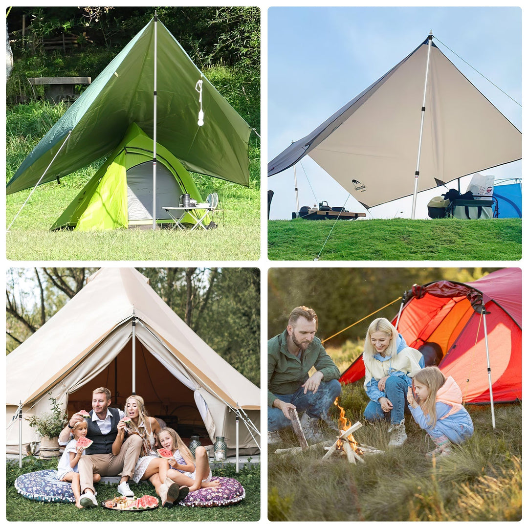Telescopic pole for tents Adjustable Aluminum | Bowlift