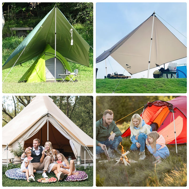 Telescopic pole for tents Adjustable Aluminum | Bowlift