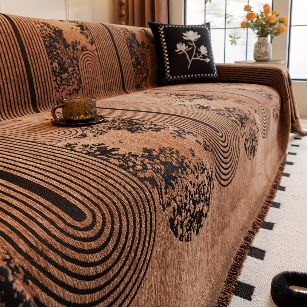BowLift | Mosaic Lines Pattern Sofa Cover