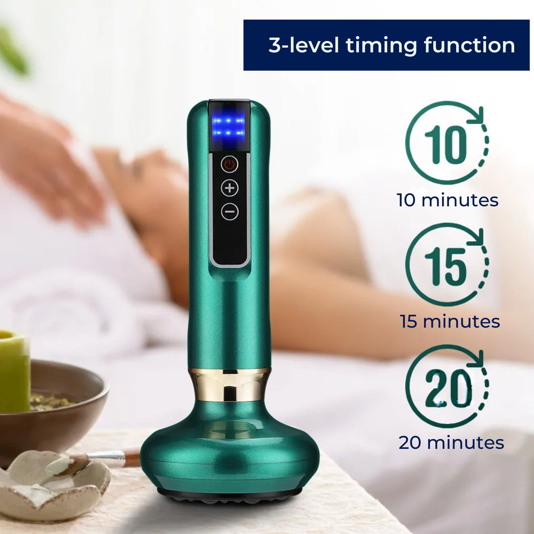 TheraPulse | Electric Cupping Massager – Vacuum Gua Sha, Heat Therapy & Adjustable Suction for Pain Relief & Lymphatic Drainage Bowlift