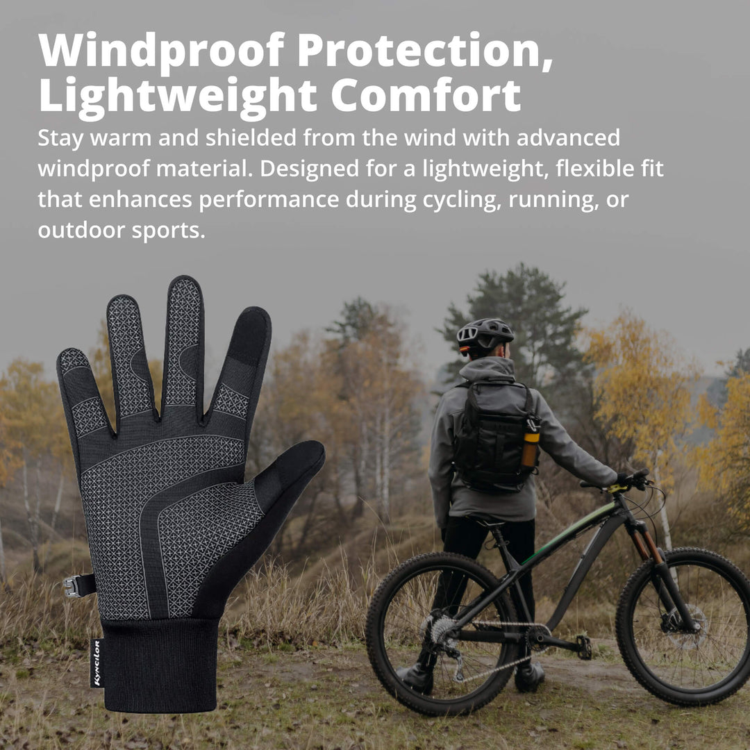 BowLift | Thermal Winter Cycling Gloves UK | Waterproof, Windproof & Touchscreen Warm Running Gloves for Men & Women