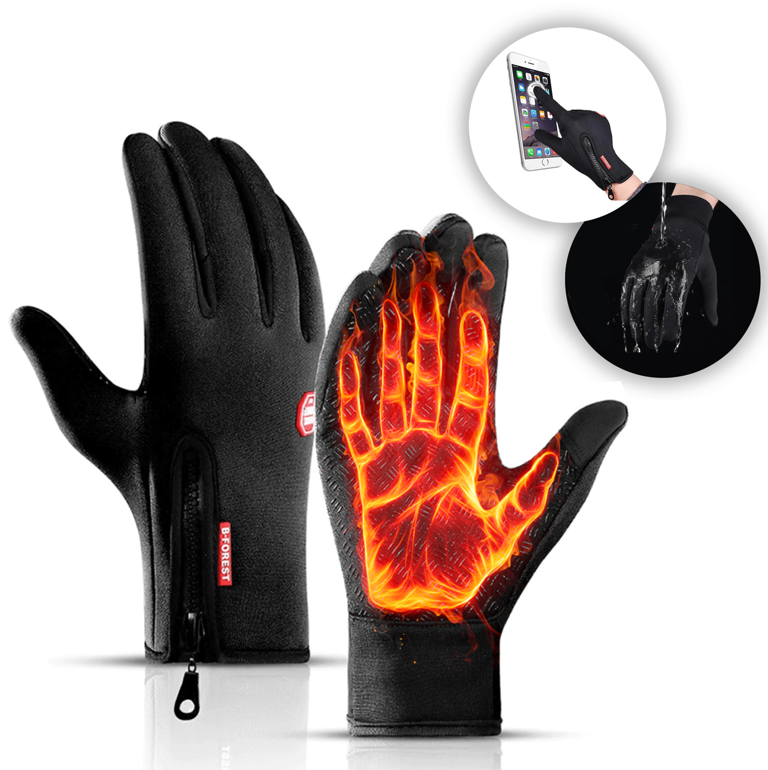 BowLift | Heat Retaining Thermal Warming Gloves for Cycling, Skiing & Outdoor Sports