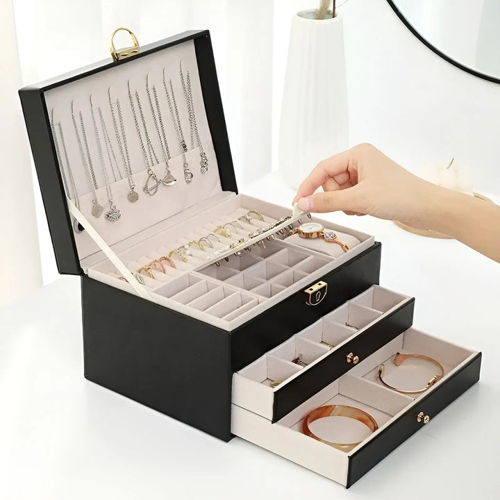 EleganceBox Luxury Jewelry Box – Multiple Storage Box for Jewelry | Bowlift