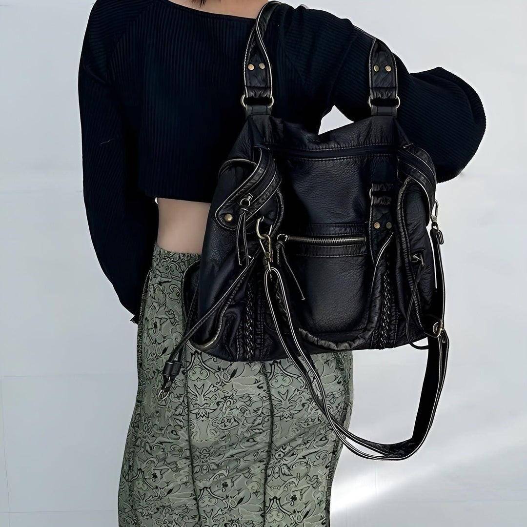 Shoulder bag made of genuine leather – High quality and elegant | Perfect for everyday & office | Bowlift