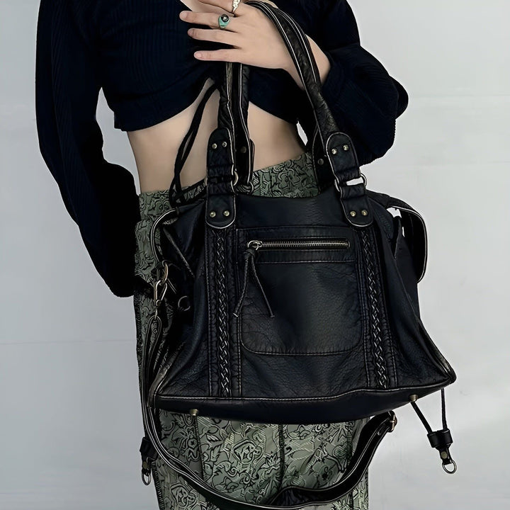 BowLift | Genuine Leather Shoulder Bag – Elegant & Durable Handbag for Work and Everyday Use