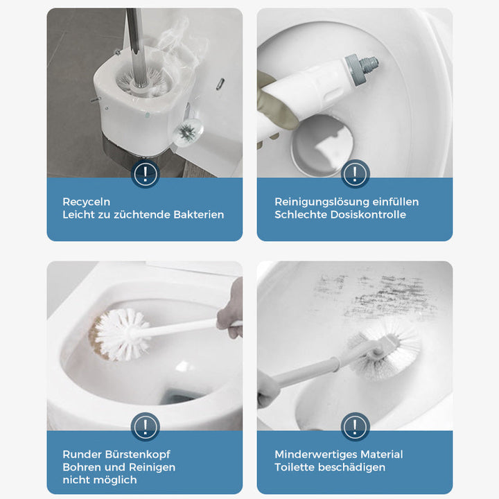 HygiBrush Disposable Toilet Brush with Replaceable Sponge Heads | Bowlift