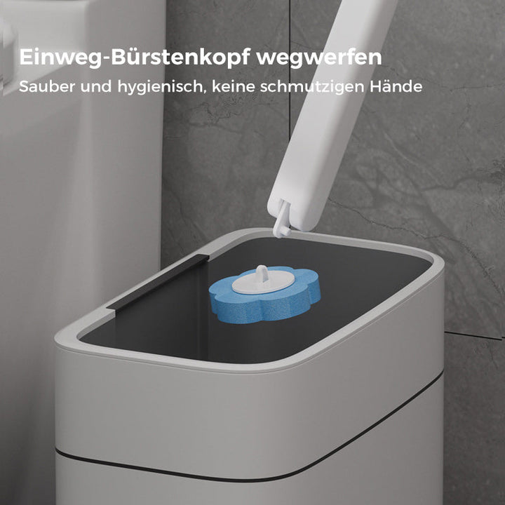 BowLift | Antibacterial Disposable Toilet Brush with Hygienic Sponge Head and Holder
